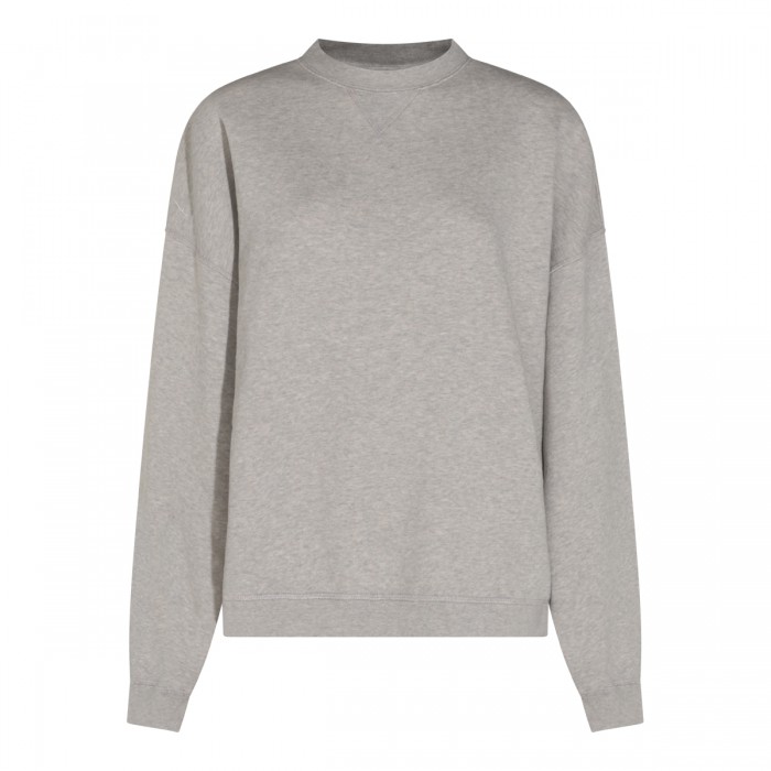 MELANGE GREY COTTON SWEATSHIRT