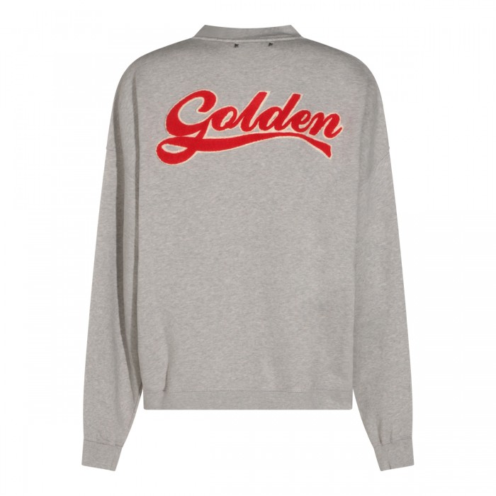 MELANGE GREY COTTON SWEATSHIRT 2