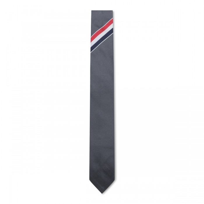 DARK GREY SILK TIE