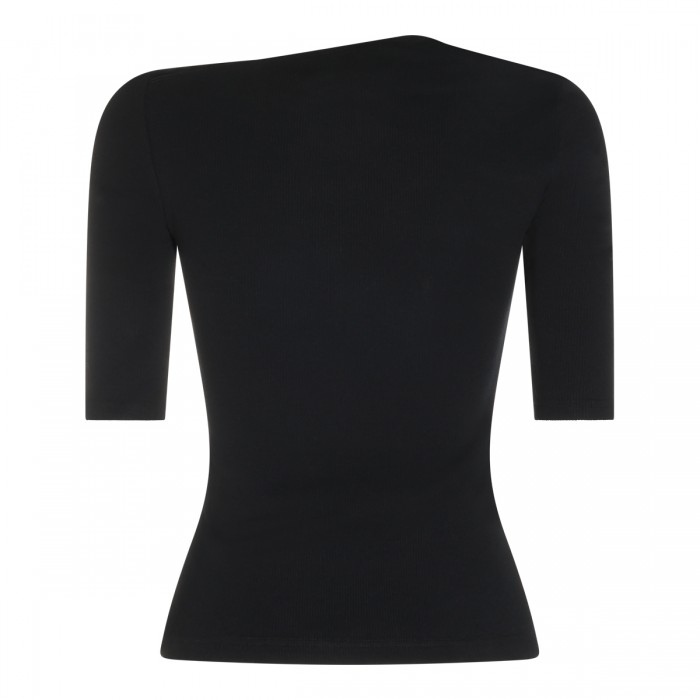 BLACK COTTON AND WOOL BLEND... 2