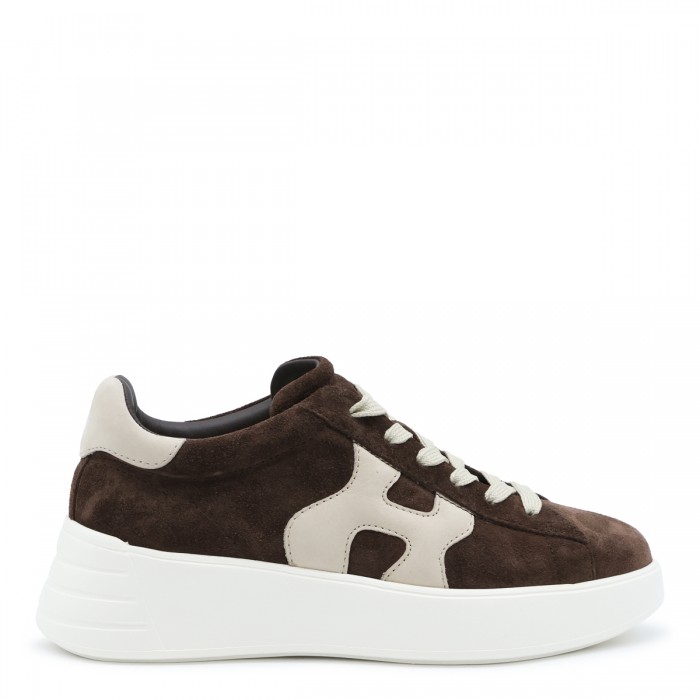 BROWN LEATHER REBEL SNEAKERS