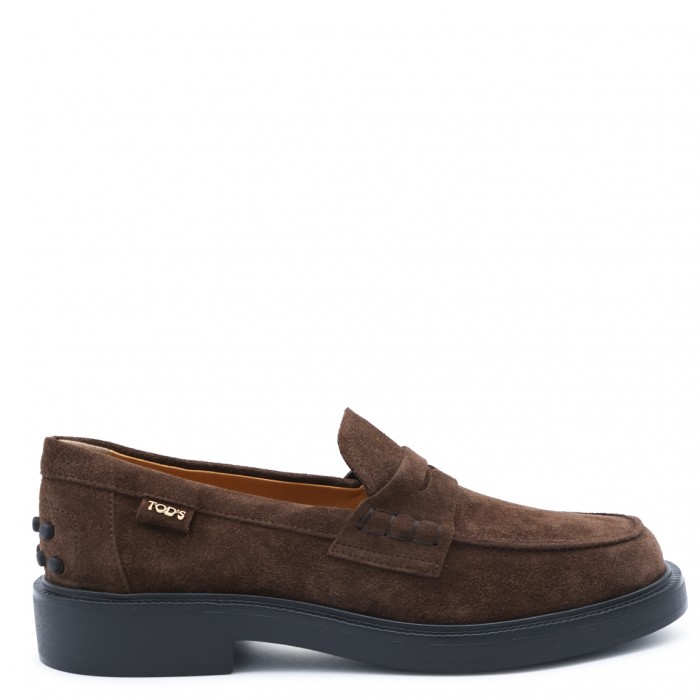 BROWN SUEDE LOAFERS