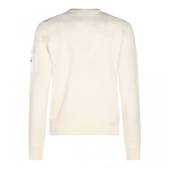 WHITE VIRGIN WOOL JUMPER 2