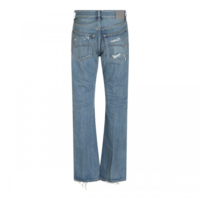 BLUE COTTON DENIM JEANS 2