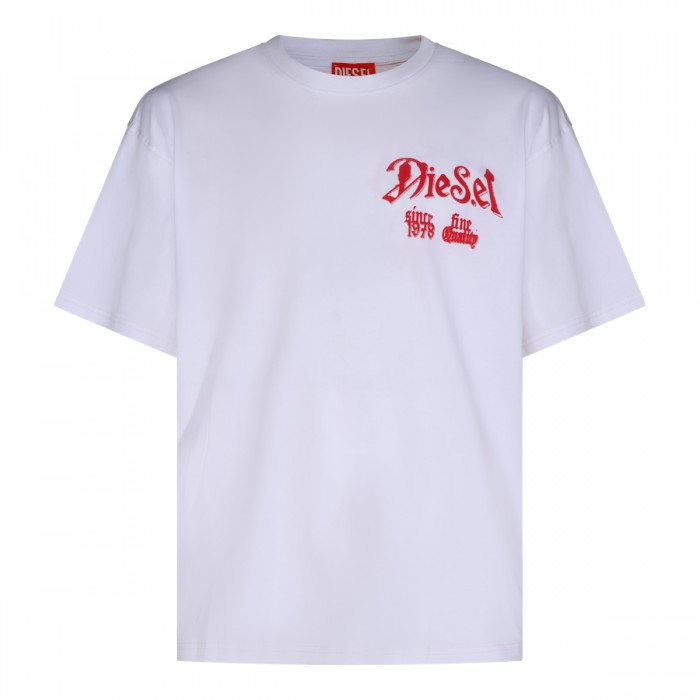 WHITE COTTON T-SHIRT