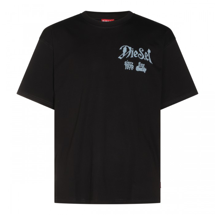 BLACK COTTON T-SHIRT
