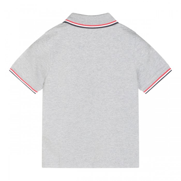 GREY COTTON POLO SHIRT 2
