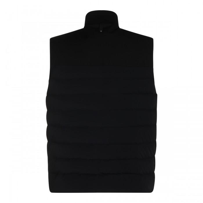 BLACK NYLON DOWN JACKET 2
