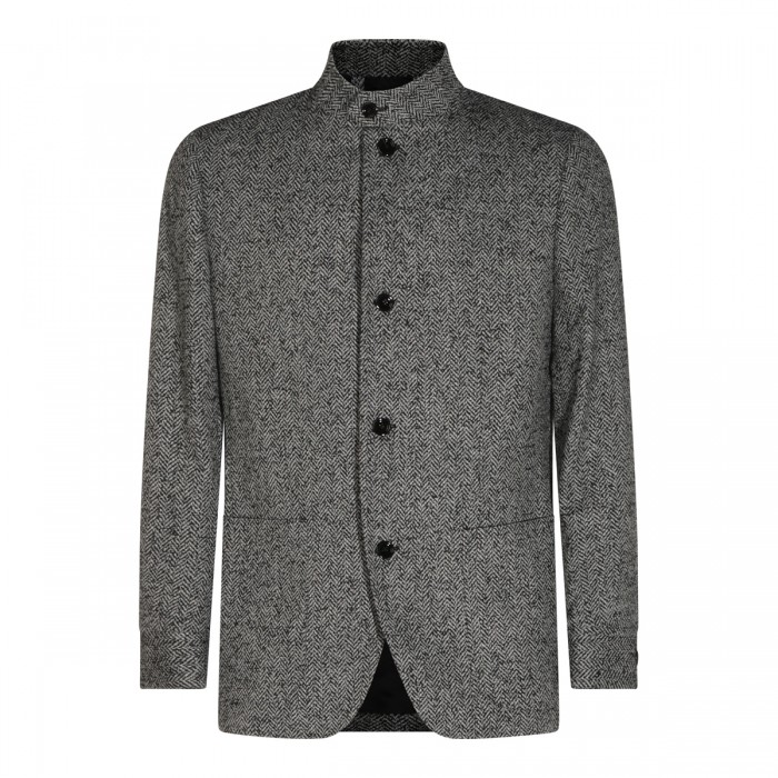 DARK GREY WOOL BLAZER