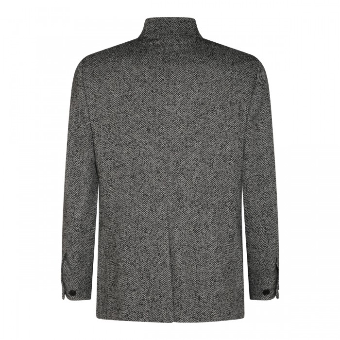 DARK GREY WOOL BLAZER 2