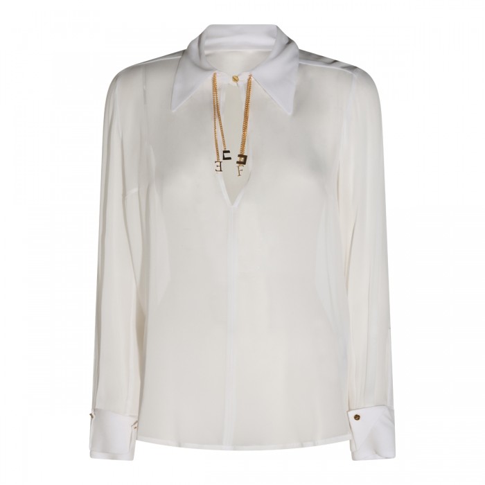 WHITE VISCOSE SHIRT
