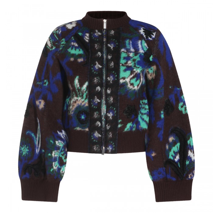 MULTICOLOR WOOL FLORAL...