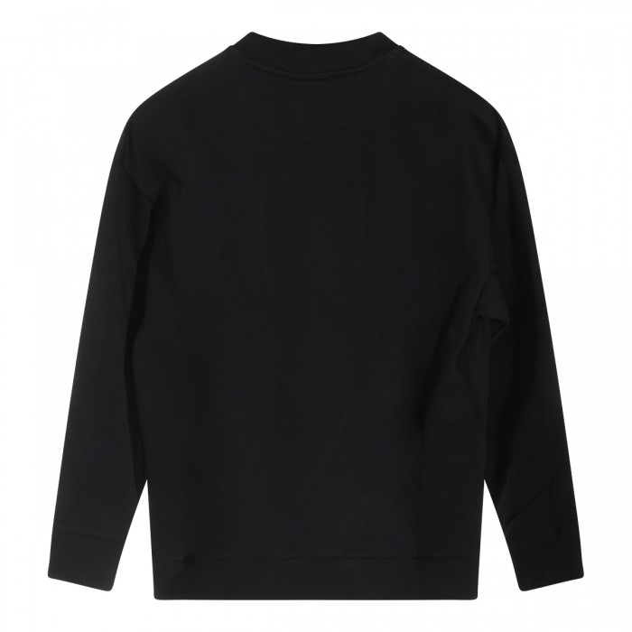 BLACK COTTON SWEATSHIRT 2