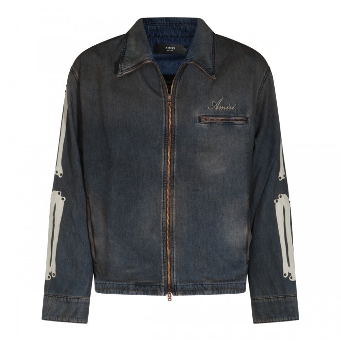 DARK GREY COTTON CASUAL JACKET