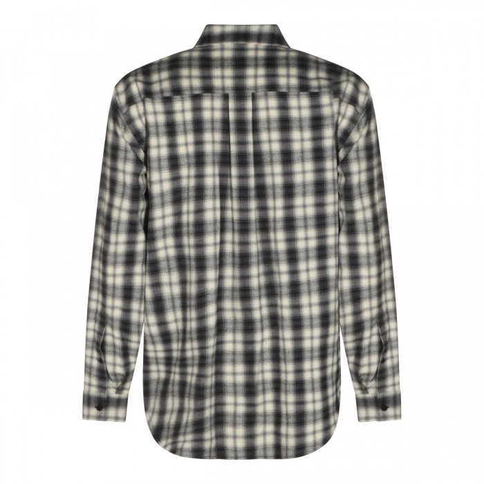 WHITE AND BLACK COTTON SHIRT 2