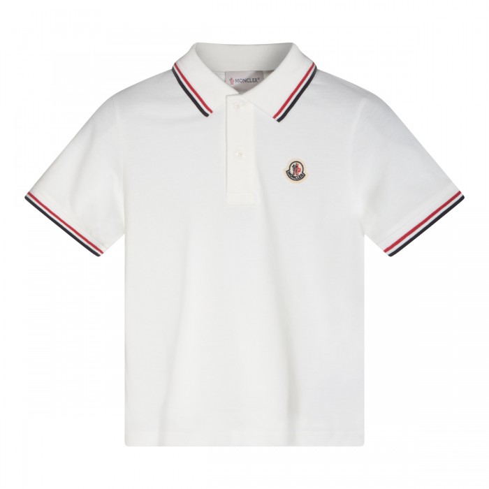 WHITE COTTON POLO SHIRT