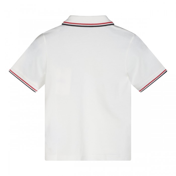 WHITE COTTON POLO SHIRT 2