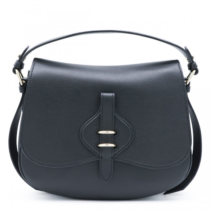 BLACK LEATHER MAVERY MEDIUM...