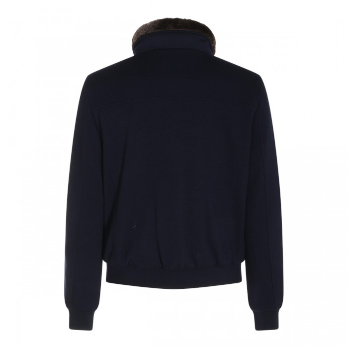 NAVY VIRGIN WOOL AND... 2
