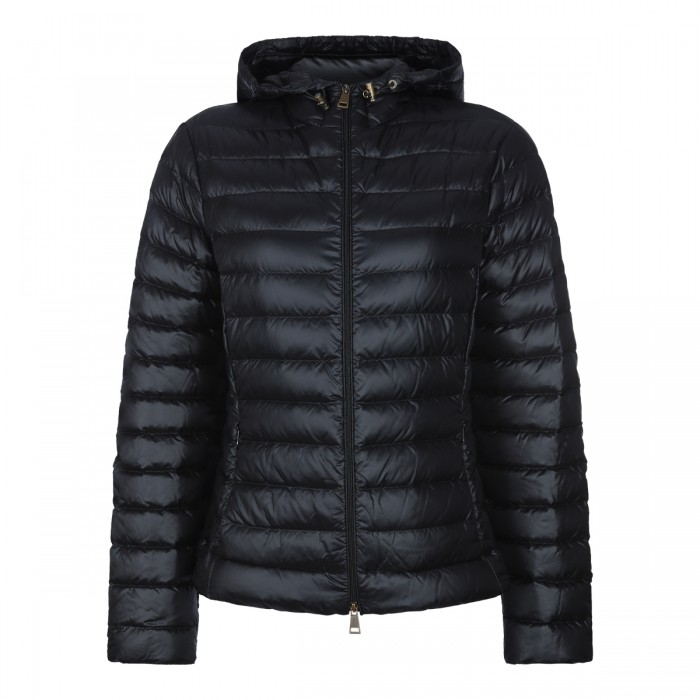 BLACK PUFFER IGELHOOD DOWN...