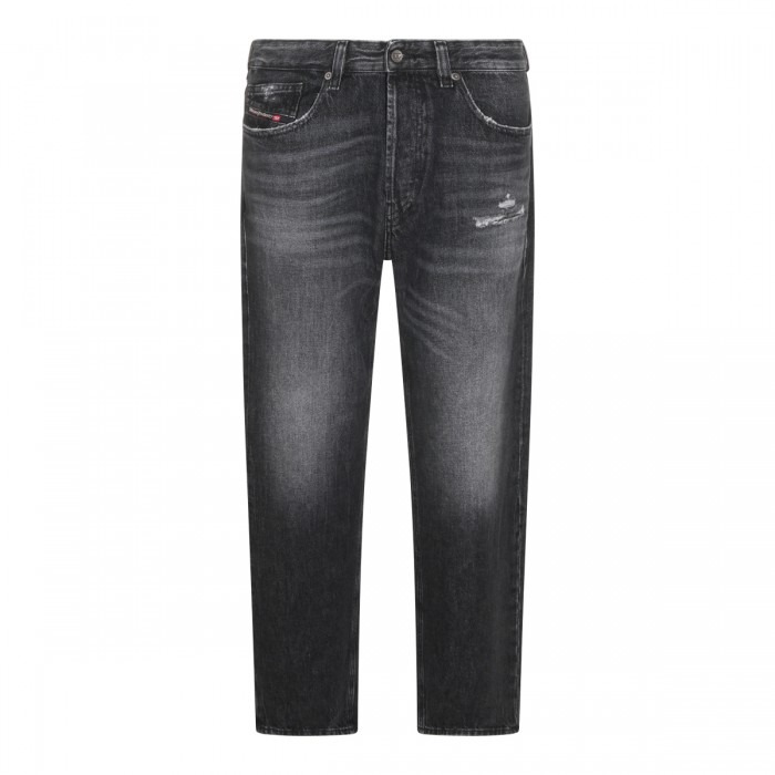 GREY COTTON DENIM JEANS
