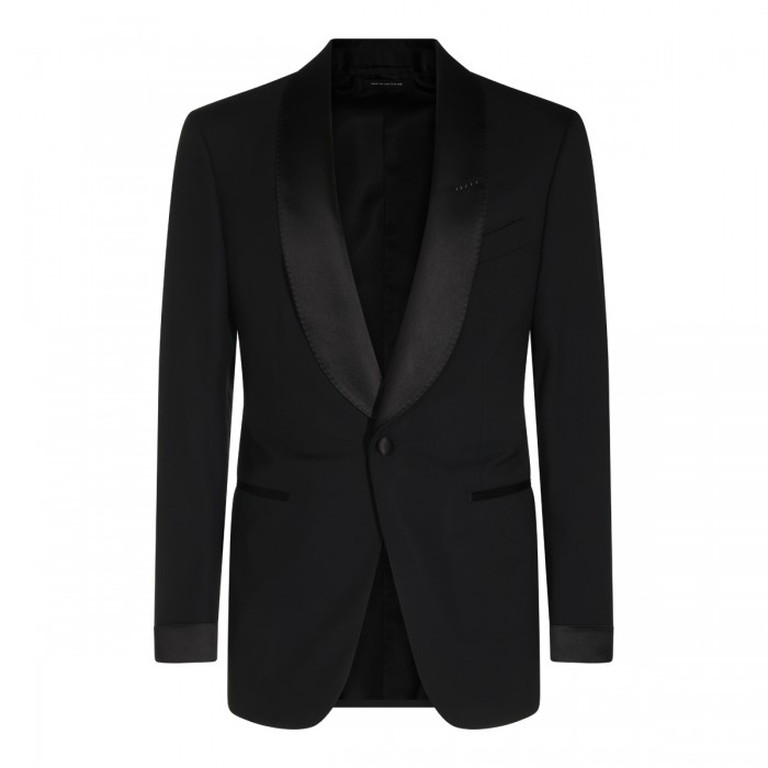 BLACK WOOL SUIT