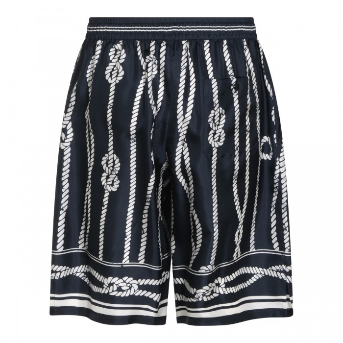 NAVY SILK VANITY BERMUDA... 2