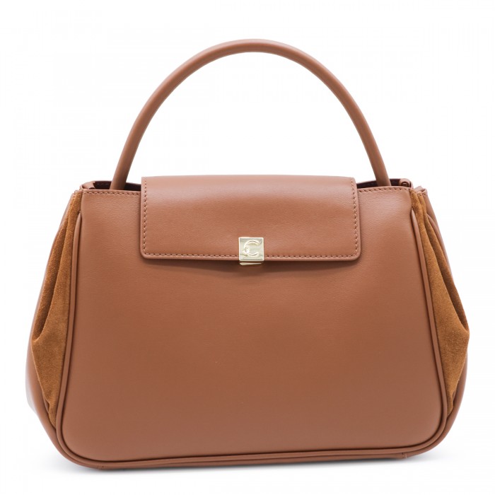 COGNAC LEATHER PANSY MEDIUM...