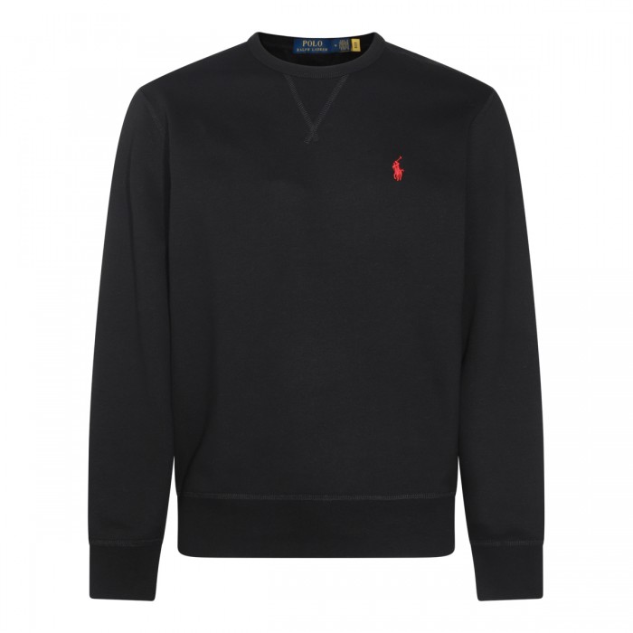 BLACK COTTON SWEATSHIRT