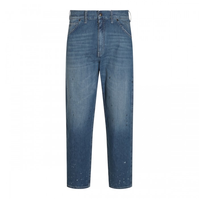 DARK BLUE COTTON DENIM JEANS