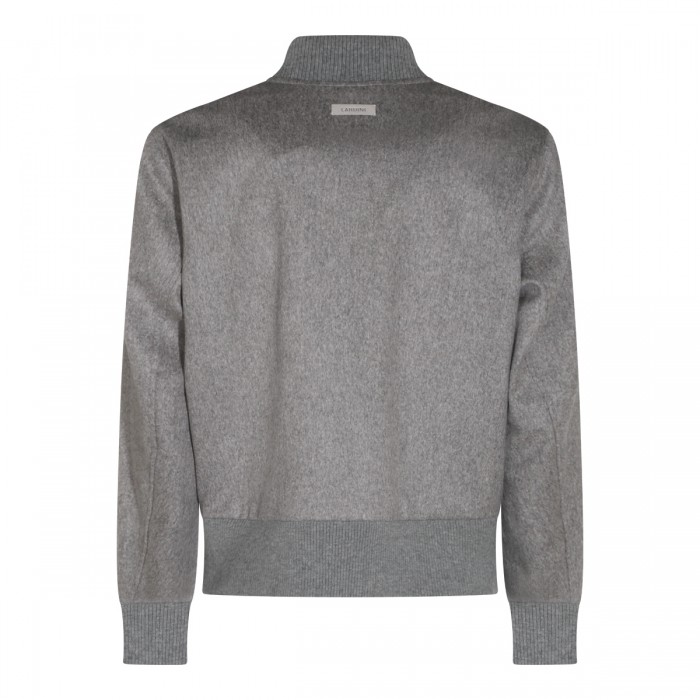 GREY WOOL CASUAL JACKET 2