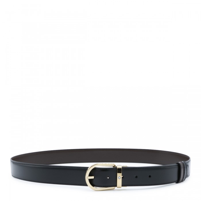 BLACK LEATHER BELT