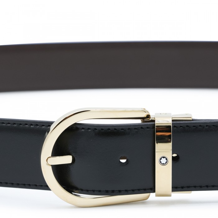 BLACK LEATHER BELT 2