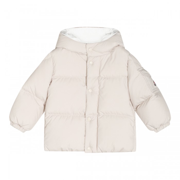 LIGHT BEIGE PUFFER DOWN JACKET