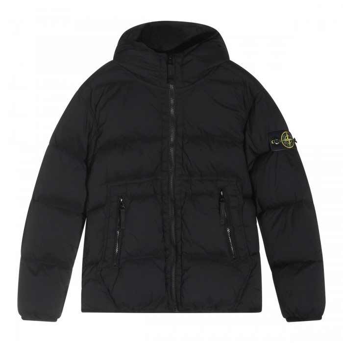 BLACK PUFFER DOWN JACKET