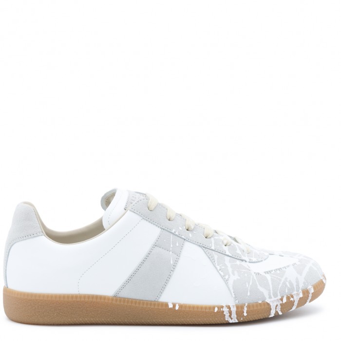 WHITE LEATHER REPLICA SNEAKERS