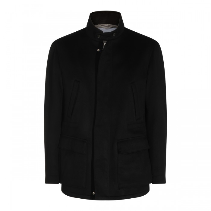 BLACK WOOL COAT