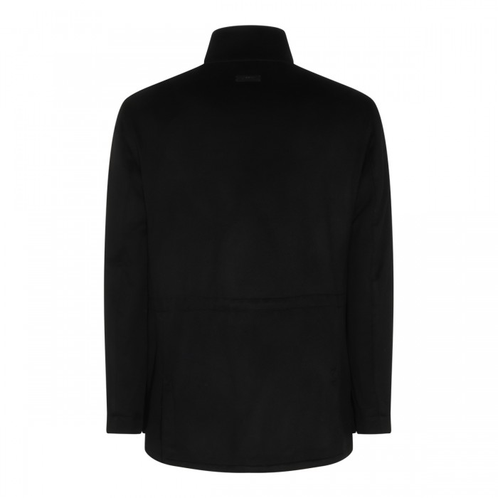 BLACK WOOL COAT 2