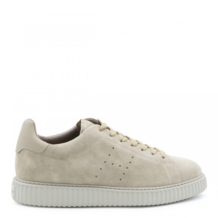 BEIGE LEATHER H- STRIPES...