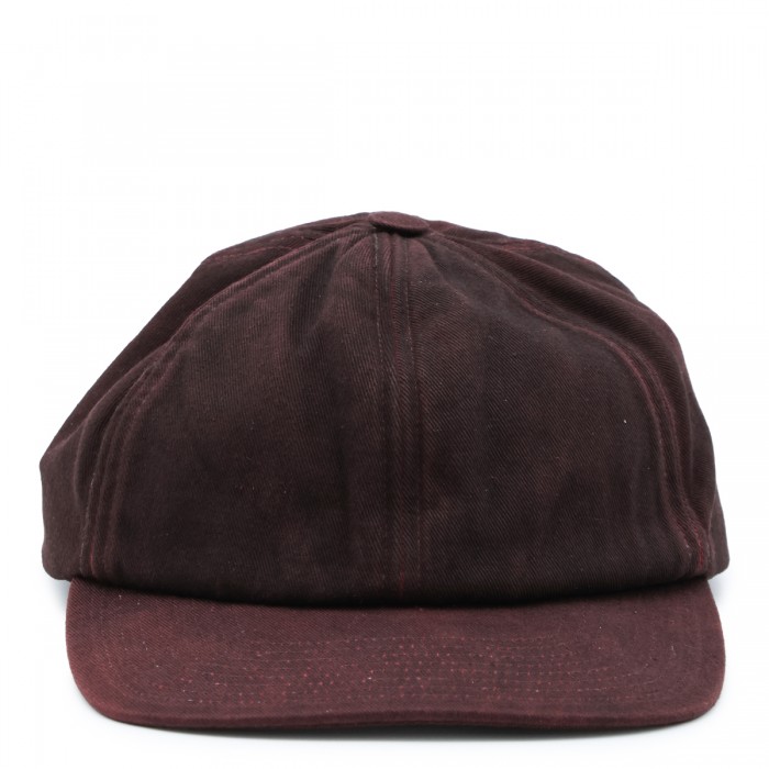 DDARK BROWN SUEDE BASEBALL CAP