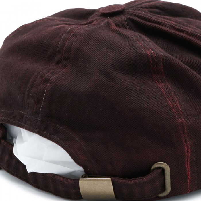 DDARK BROWN SUEDE BASEBALL CAP 2