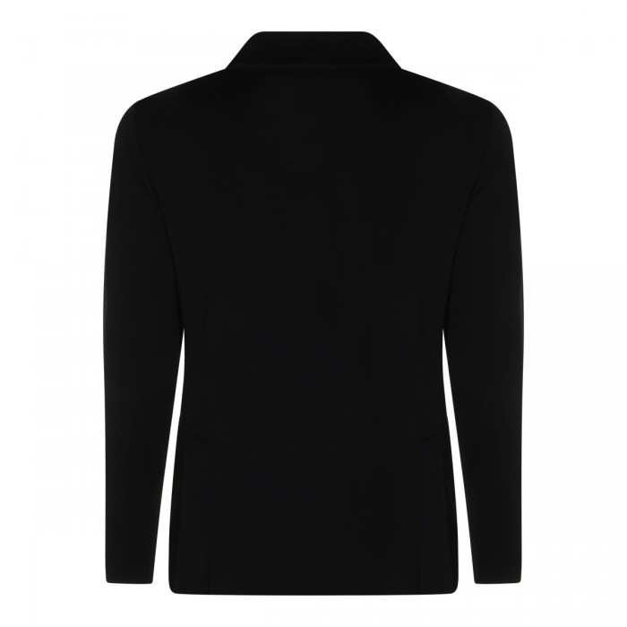 BLACK VIRGIN WOOL BLAZER 2