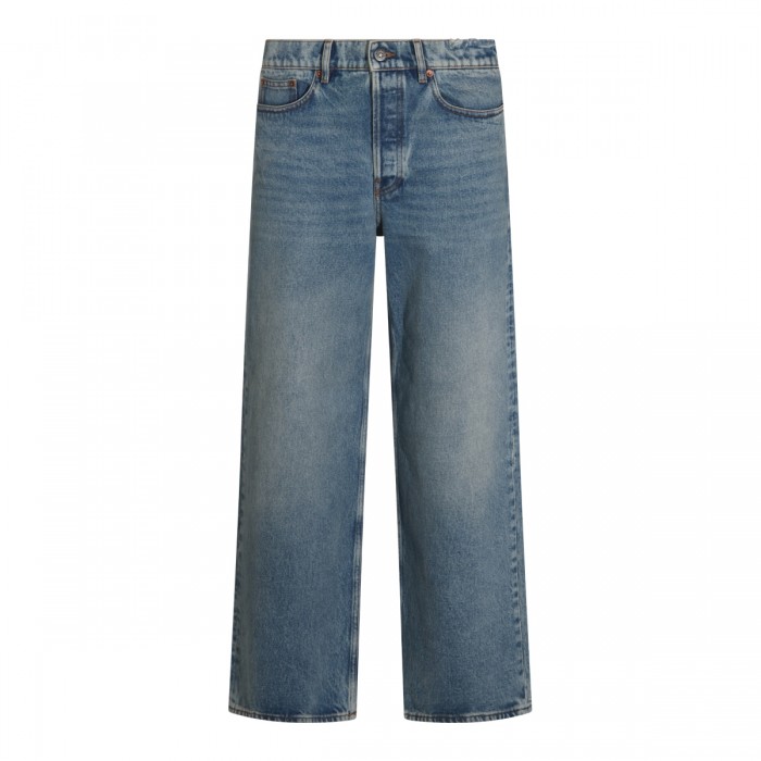 DARK BLUE COTTON JEANS