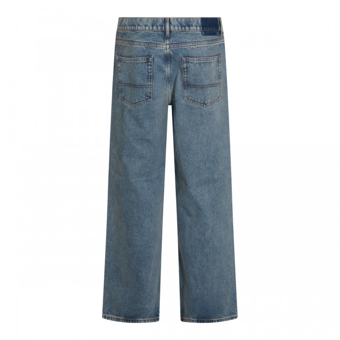 DARK BLUE COTTON JEANS 2