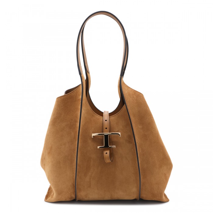 BROWN SUEDE TIMELESS TOTE