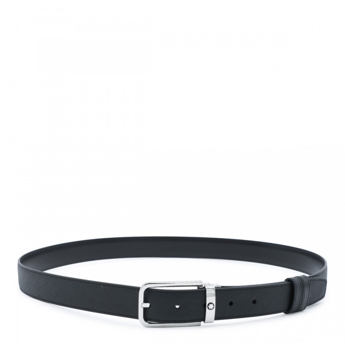 BLACK LEATHER BELT