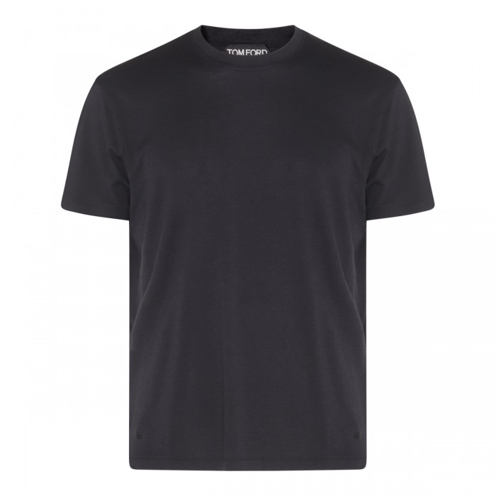 BLACK COTTON T-SHIRT