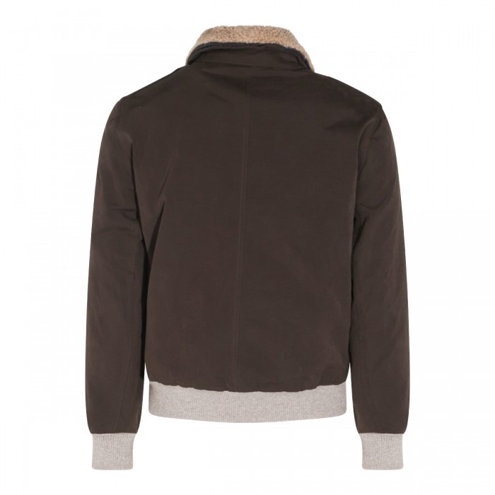 BROWN COTTON SHEARLING DOWN... 2