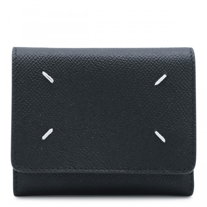 BLACK LEATHER FOUR STITCHES...