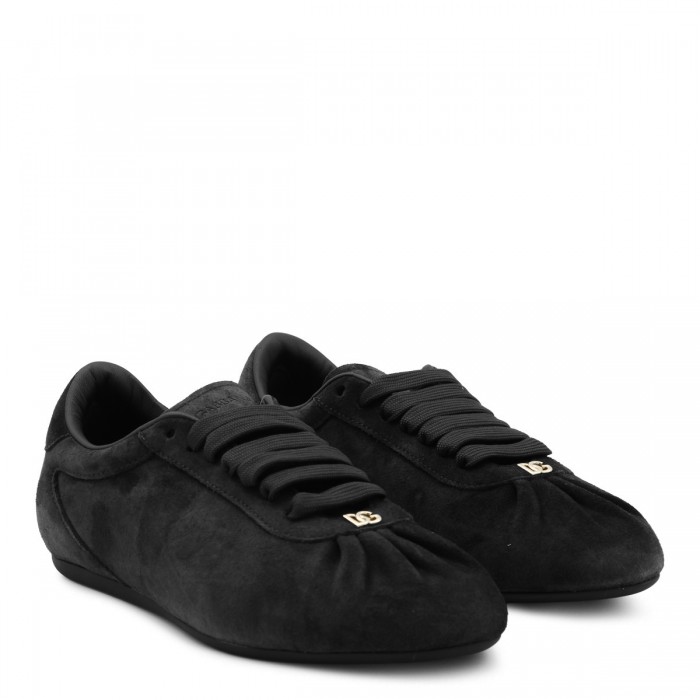 BLACK LEATHER SNEAKERS 2